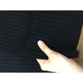 Chân váy len bút chì, cạp cao