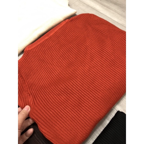 Áo thun len cổ lọ tay dài dày dặn