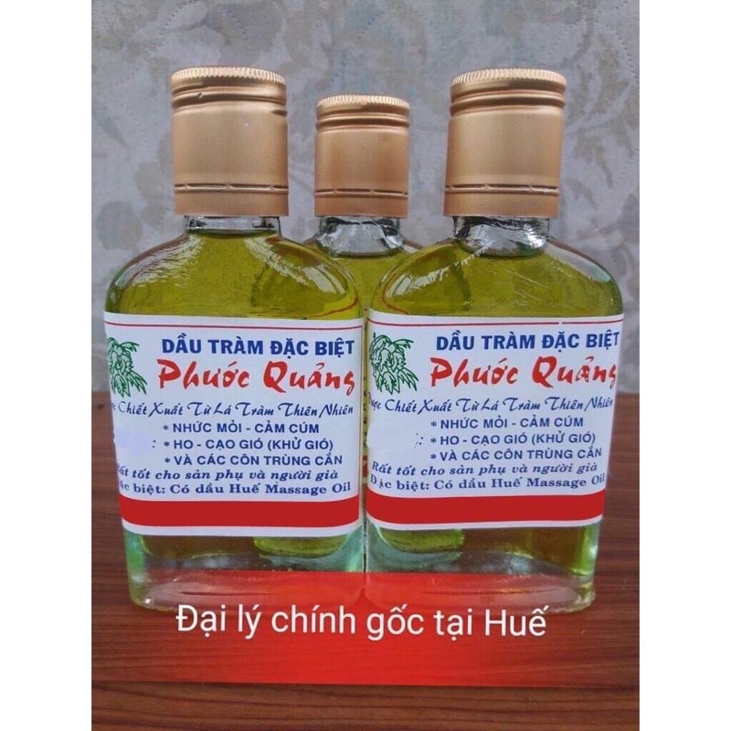 Dầu tràm nguyên chất dầu vàng thương hiệu Phước Quảng