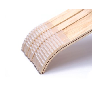 Móc gỗ ép vàng treo quần áo 40cm (1 móc)