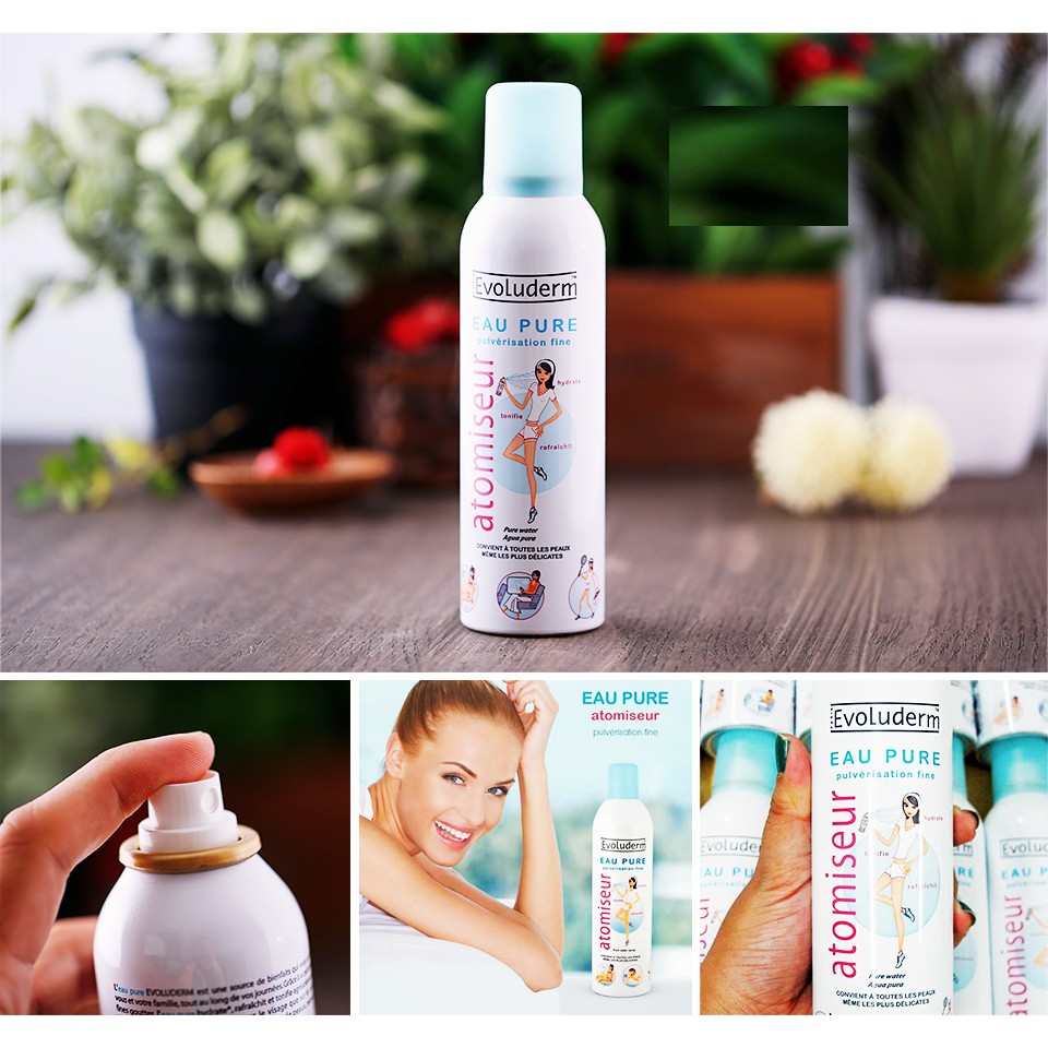 [Chuẩn Auth] Xịt khoáng dưỡng ẩm Evoluderm Atomiseur Eau Pure 150ml | BigBuy360 - bigbuy360.vn