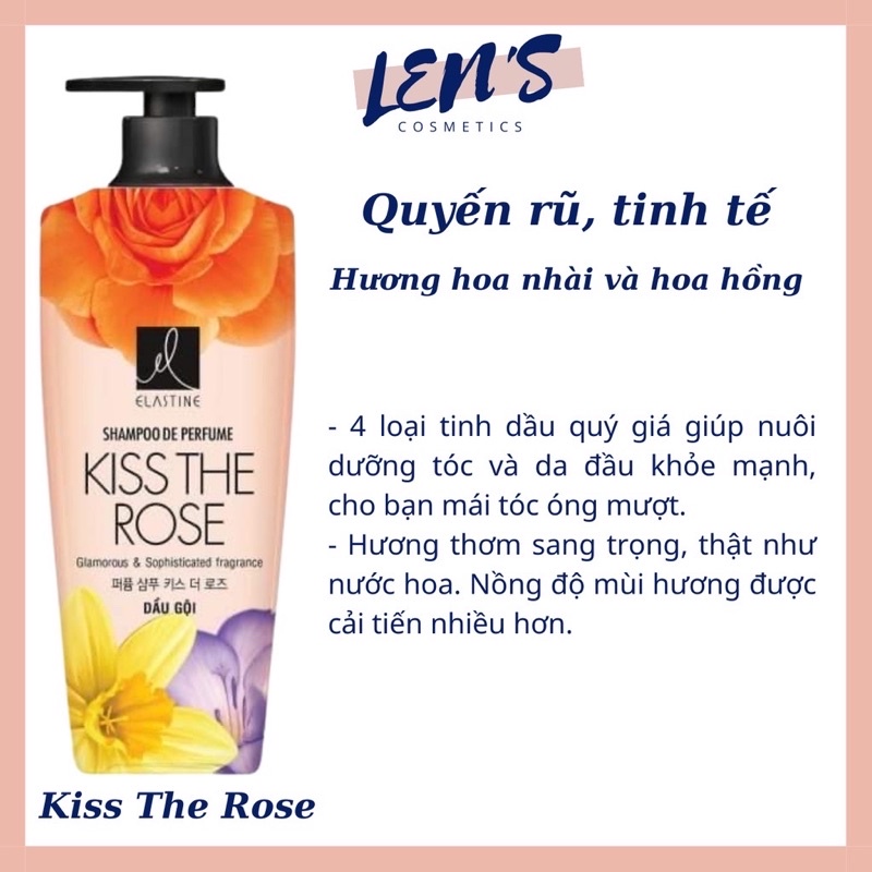 Dầu Xả Elastine Hương Nước Hoa - 3 Mùi Hương 600ML