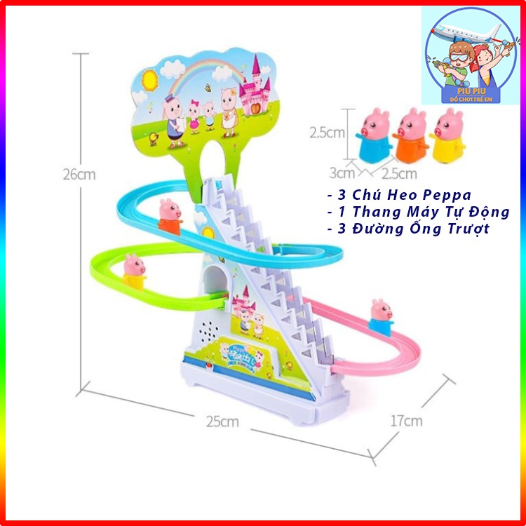 Heo Peppa Leo Thang, Đồ Chơi Trẻ Em Ngỗ Nghĩnh Có Nhạc Và Đèn