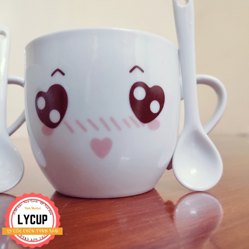 Cốc trà, cà phê gốm sứ hình mặt cười hoặc mèo thần tài | BigBuy360 - bigbuy360.vn