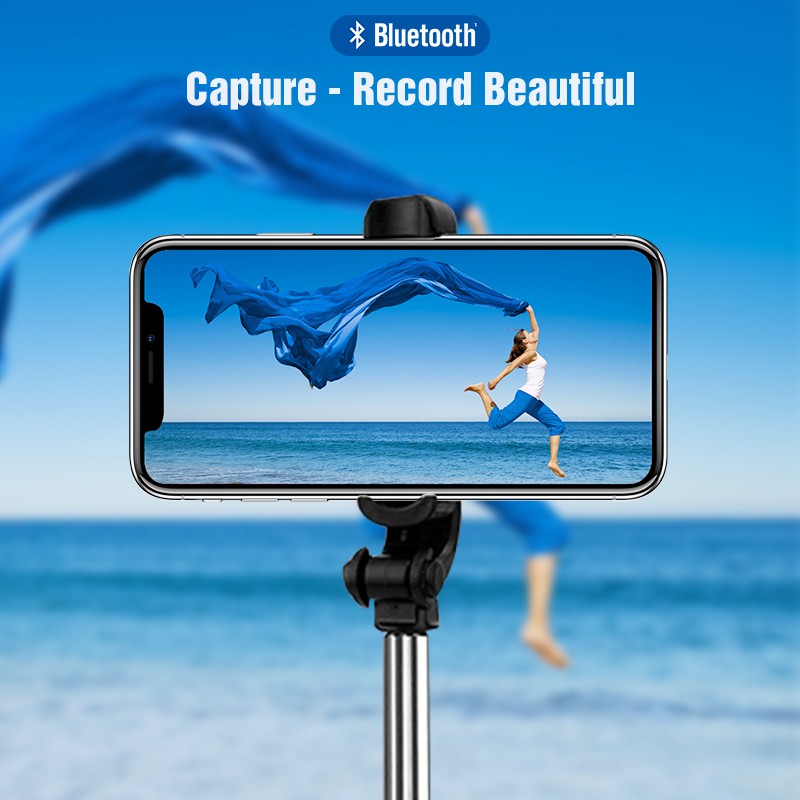 Gậy chụp ảnh selfie tripod có chức năng kết nối Bluetooth với điện thoại Android iP | BigBuy360 - bigbuy360.vn