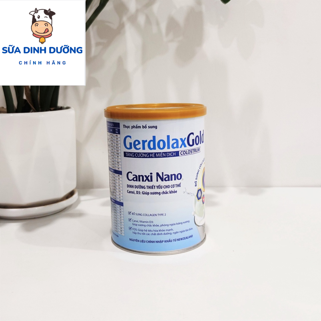 Sữa canxi Gerdolax Gold 400g, Sữa canxi cho người lớn, Sữa canxi cho người già, ngăn ngừa loãng xương