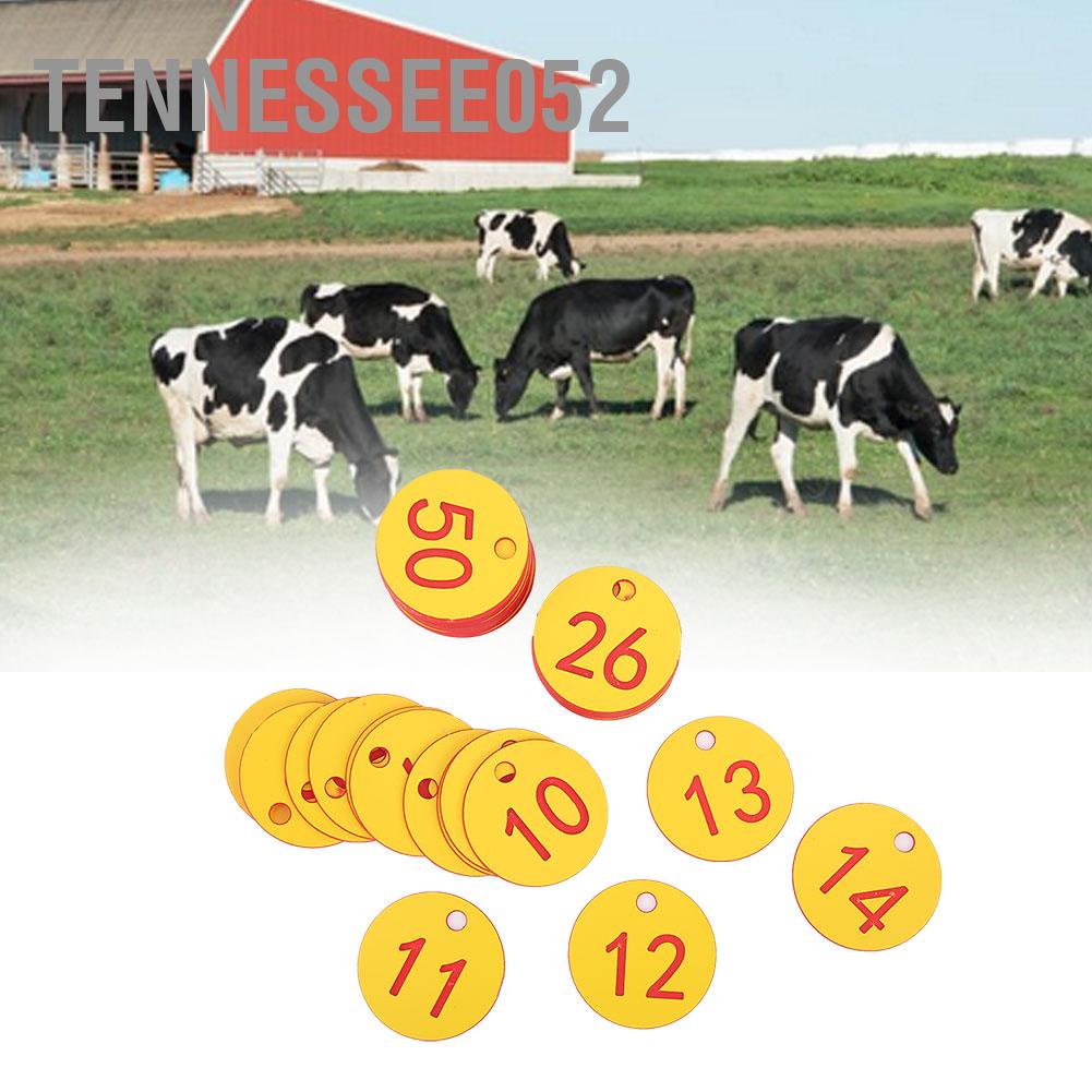 Hàng Sẵn Thẻ Đánh số Nhãn Vật tư Treo Nuôi ong Chăn nuôi Trang trại 【Tennessee052】