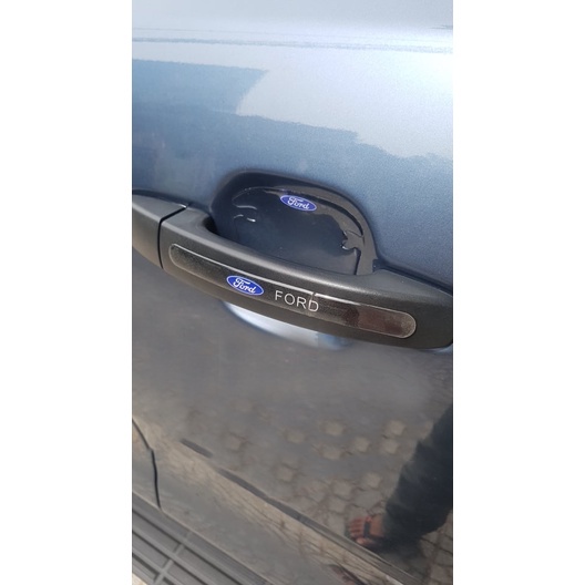 Bộ 10 miếng dán silicon tay, hõm , gương ô tô logo hãng xe Ford Ecosport, Escape, Everest, Ranger, Focus, Transit, Fiest