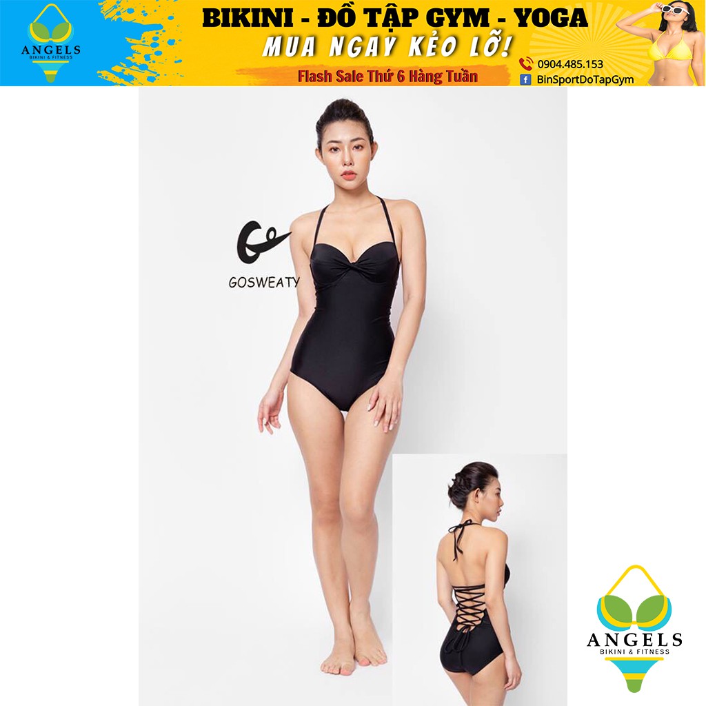Bikini,Bộ Đồ Bơi Một Mảnh Body Đen BHV034 | BigBuy360 - bigbuy360.vn