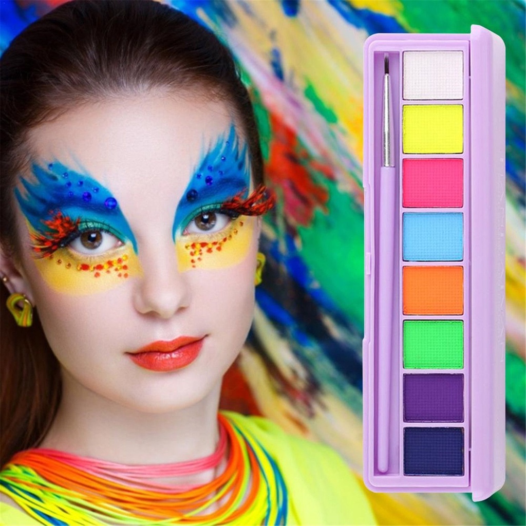 [Hàng mới về] Bảng màu vẽ cơ thể trang điểm mắt nghệ thuật