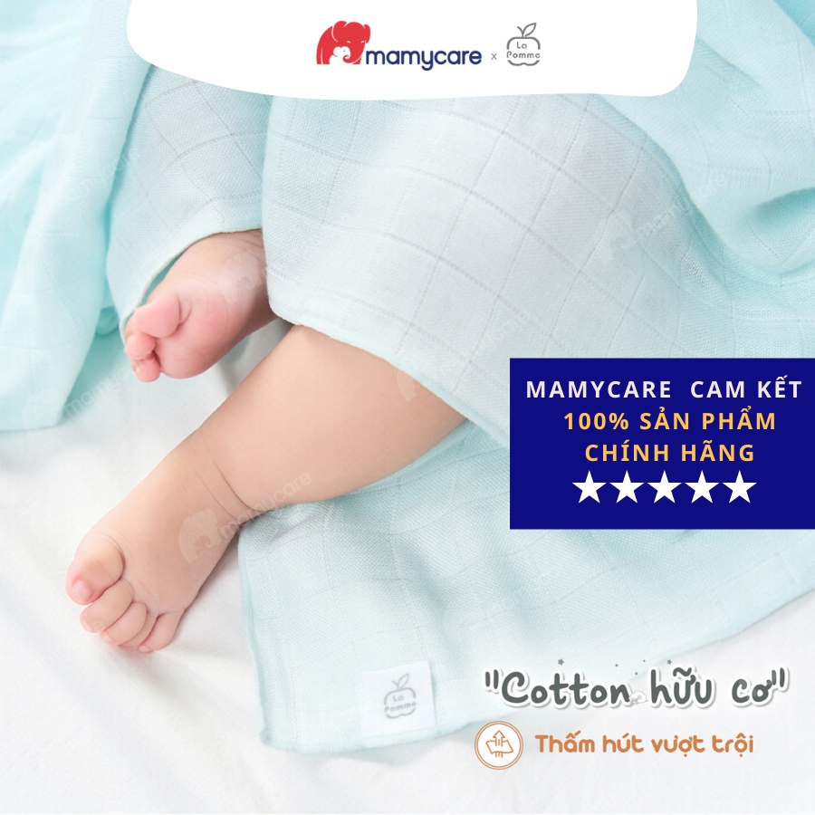 Khăn xô sữa sợi tre cho bé La Pomme 30x30cm  - MAMYCARE