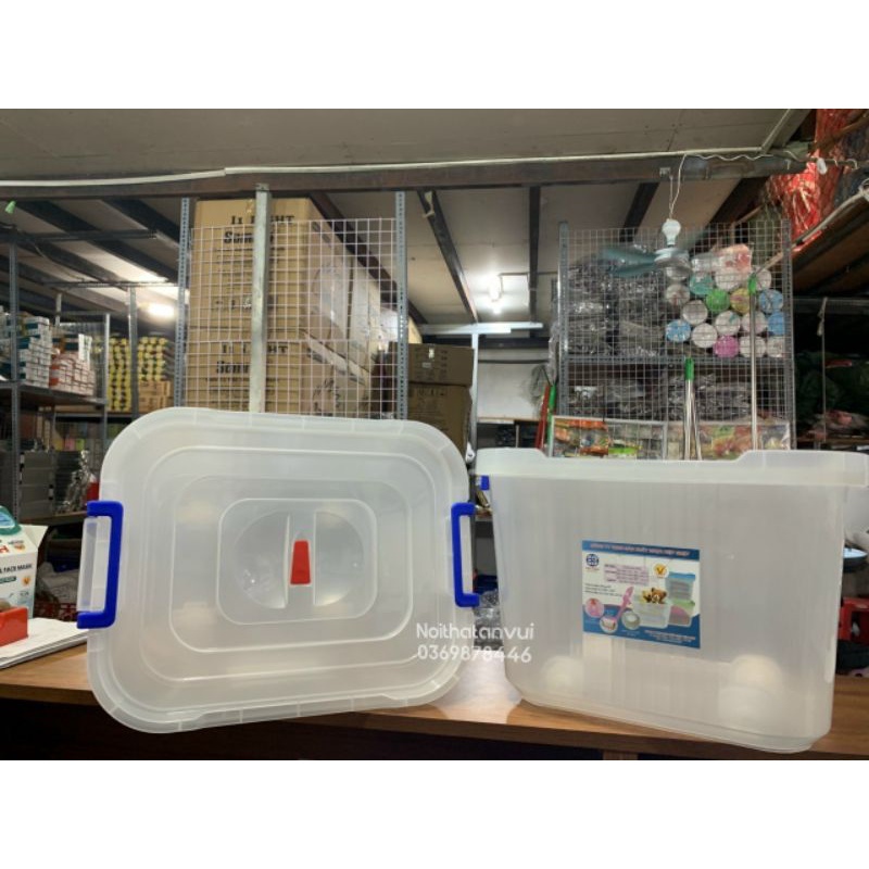 Thùng nhựa vuông tiện ích việt nhật 30L