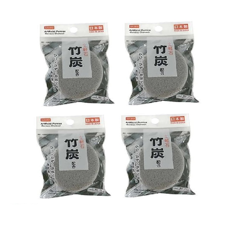 Daiso Bọt Biển Chà Gót Artificial Pumice -Bamboo Charcoal-