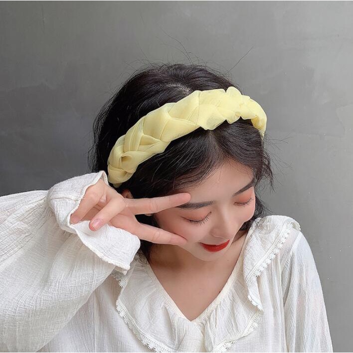 Băng đô bản rộng thiết kế đơn giản dễ thương thời trang cho nữ