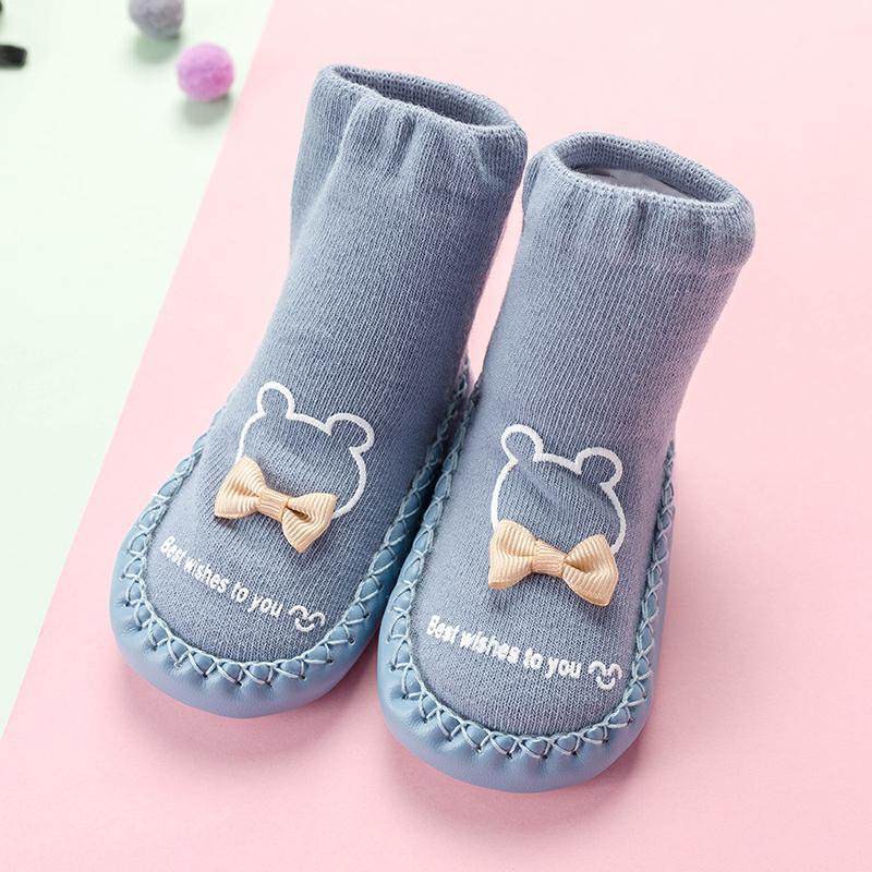 Cute Baby Toddlers Anti-slip Crawling Socks Shoes Toddler Slipper Boots 0-14 Months