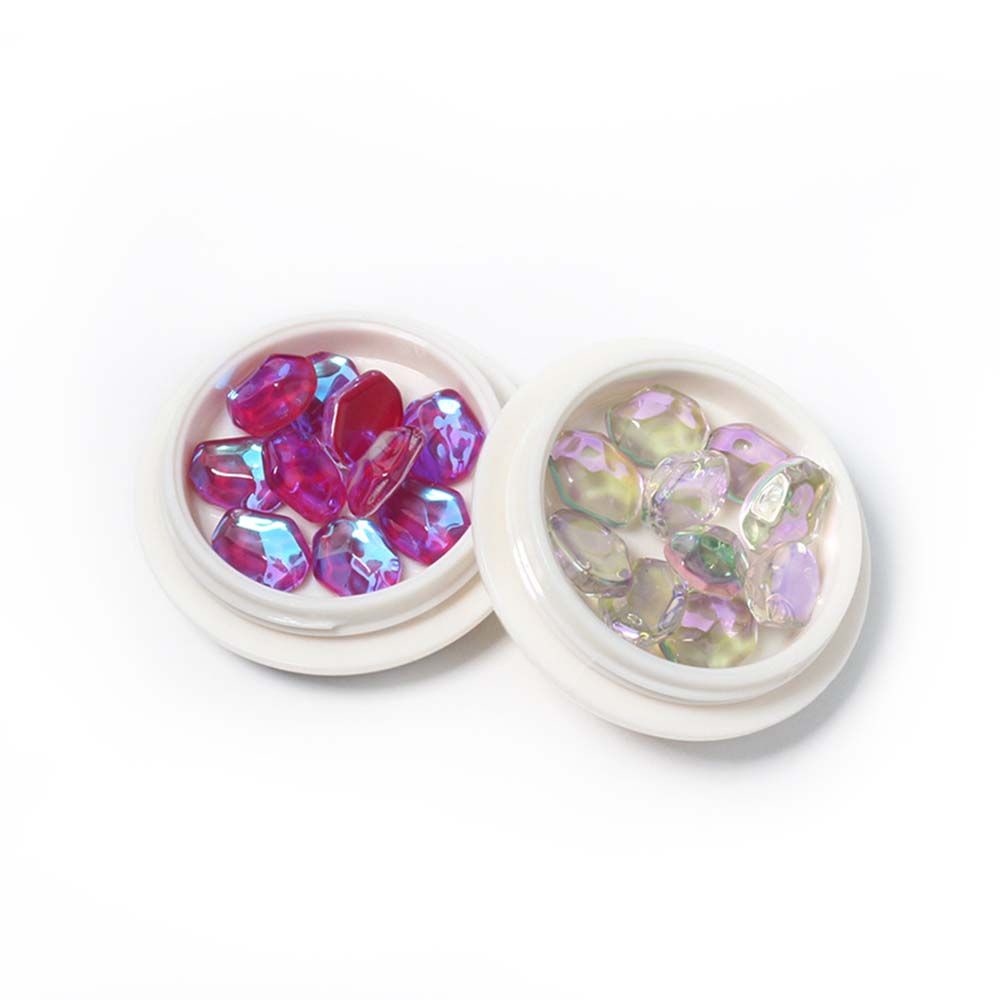 Vật Trang Trí Móng Tay Nghệ Thuật Hình Khối Nước Đá Đặc Biệt Nhiều Màu Sắc