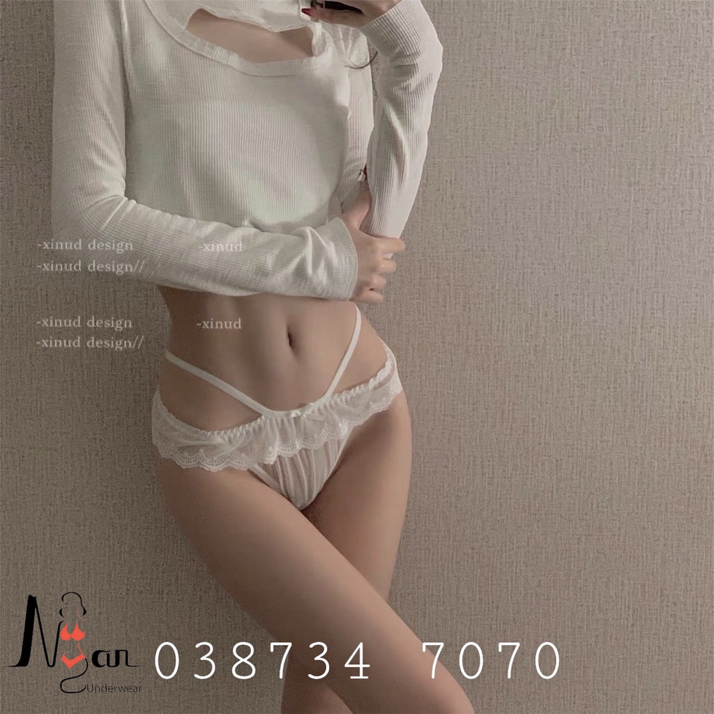 Quần lót nữ lọt khe chất ren lưới siêu mỏng, sexy thoáng mát, co giãn tốt - NGAN HOUSE - CHUYÊN ĐỒ LÓT
