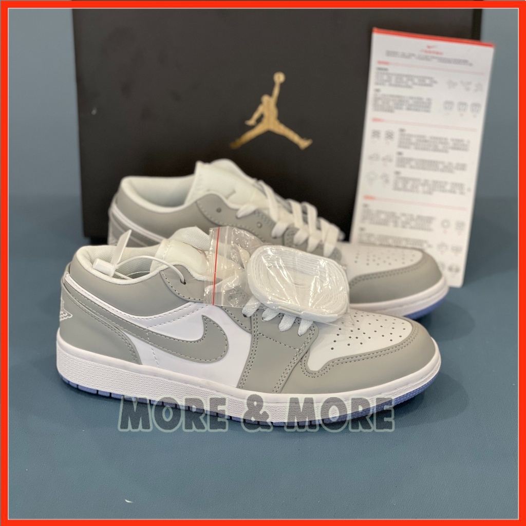 [More&More] Giày Sneaker Jordan 1 Low "Wolf Grey" chất lượng nguyên bản MSN5412 | BigBuy360 - bigbuy360.vn