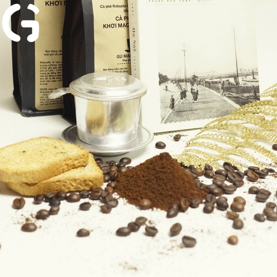 Cà phê sạch nguyên chất GUfoods - 100% Coffee Robusta Đăk Lăk - Cafe rang mộc, Gu mạnh đỉnh cao (50g/250g/500g)