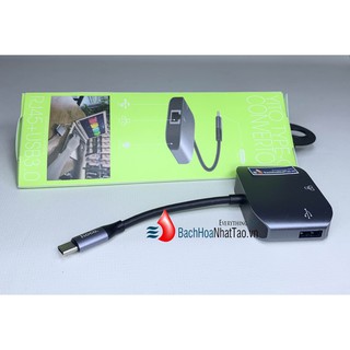 Hoco. HB9 Cổng Chuyển Đổi Type-C Sang RJ45+USB3.0