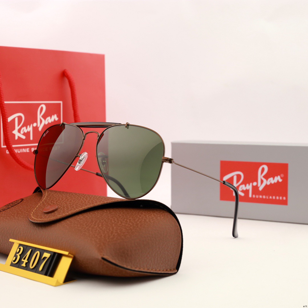 Aviator Ray-Ban_ chính hãng Kính râm 2021 Thời trang Hàn Quốc mới Kính râm nam nữ một mảnh Cặp đôi hợp thời trang Du lịch ngoài trời Kính râm lái xes