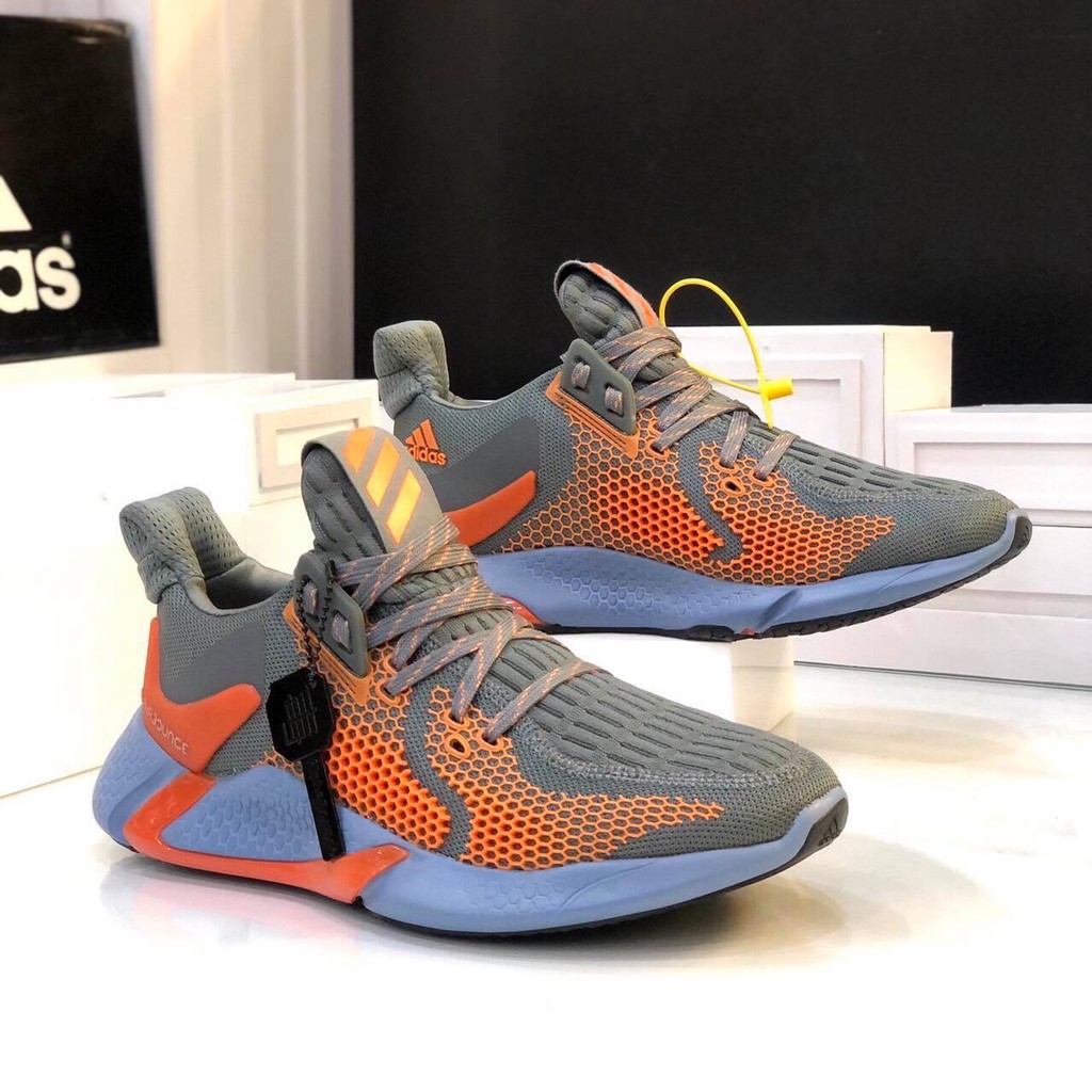 Giày Nam Adidas Alphabounce instinct 2020 Full box - Xám Cam