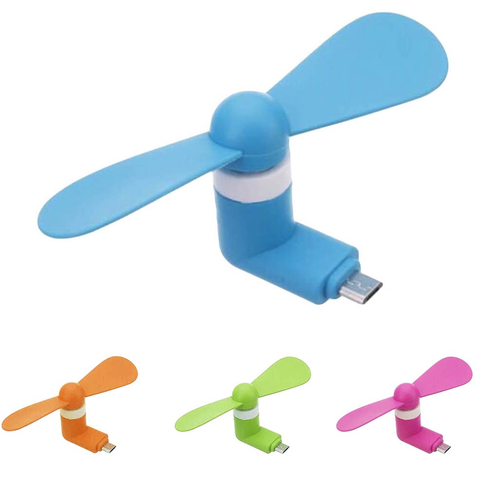 Summer Mini Portable Mute OTG Micro USB Mobile Phone Air Cooling Fan for Android S12