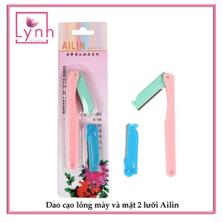 Dao cạo lông mày và mặt 2 lưỡi Ailin