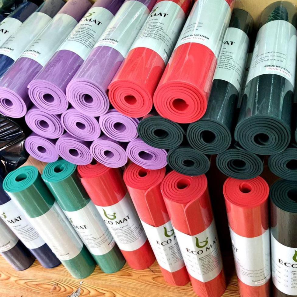 Thảm Tập Yoga S1ECO6MMTRON ECO MAT  Thảm Tập Gym Chất Liệu TPE Cao Su Màu Sắc Thời Trang