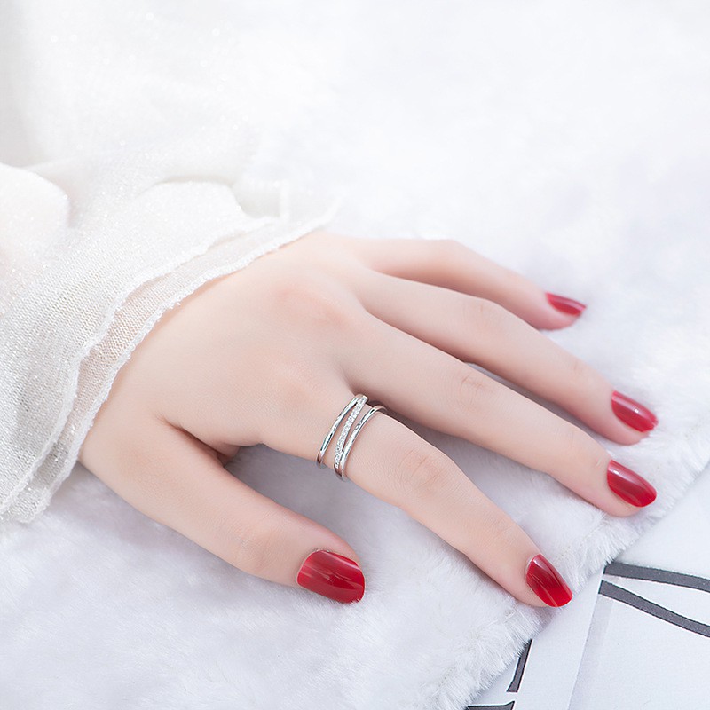 Nhẫn tay ghép đôi Đính đá sang trọng HYE SOO