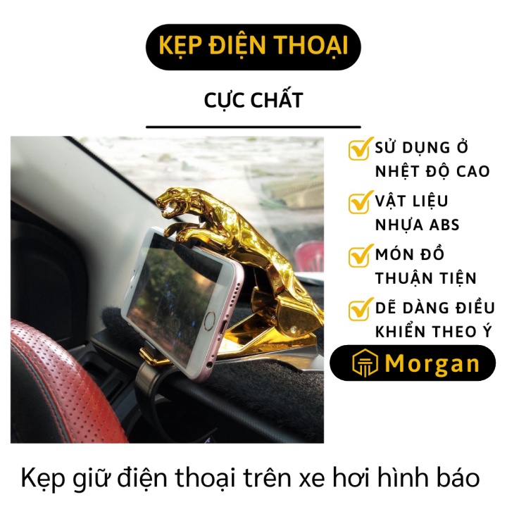 Giá Đỡ Điện Thoại Ô Tô - Kẹp Giữ Điện Thoại - Taplo Hình Báo Trang Trí Xe Hơi 9381