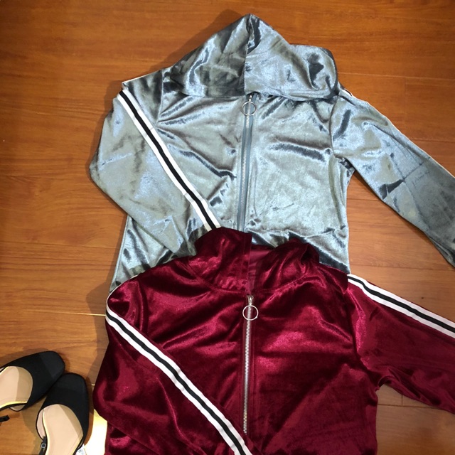 Bộ thể thao nhung 2 màu