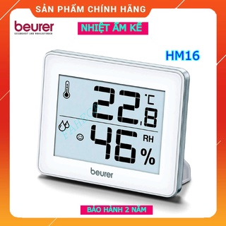 Nhiệt ẩm kế BEURER HM16 đo phòng, màn hình LCD, đồng hồ đo nhiệt độ độ ẩm, có móc treo tường, Công Nghệ Đức - Chính Hãng