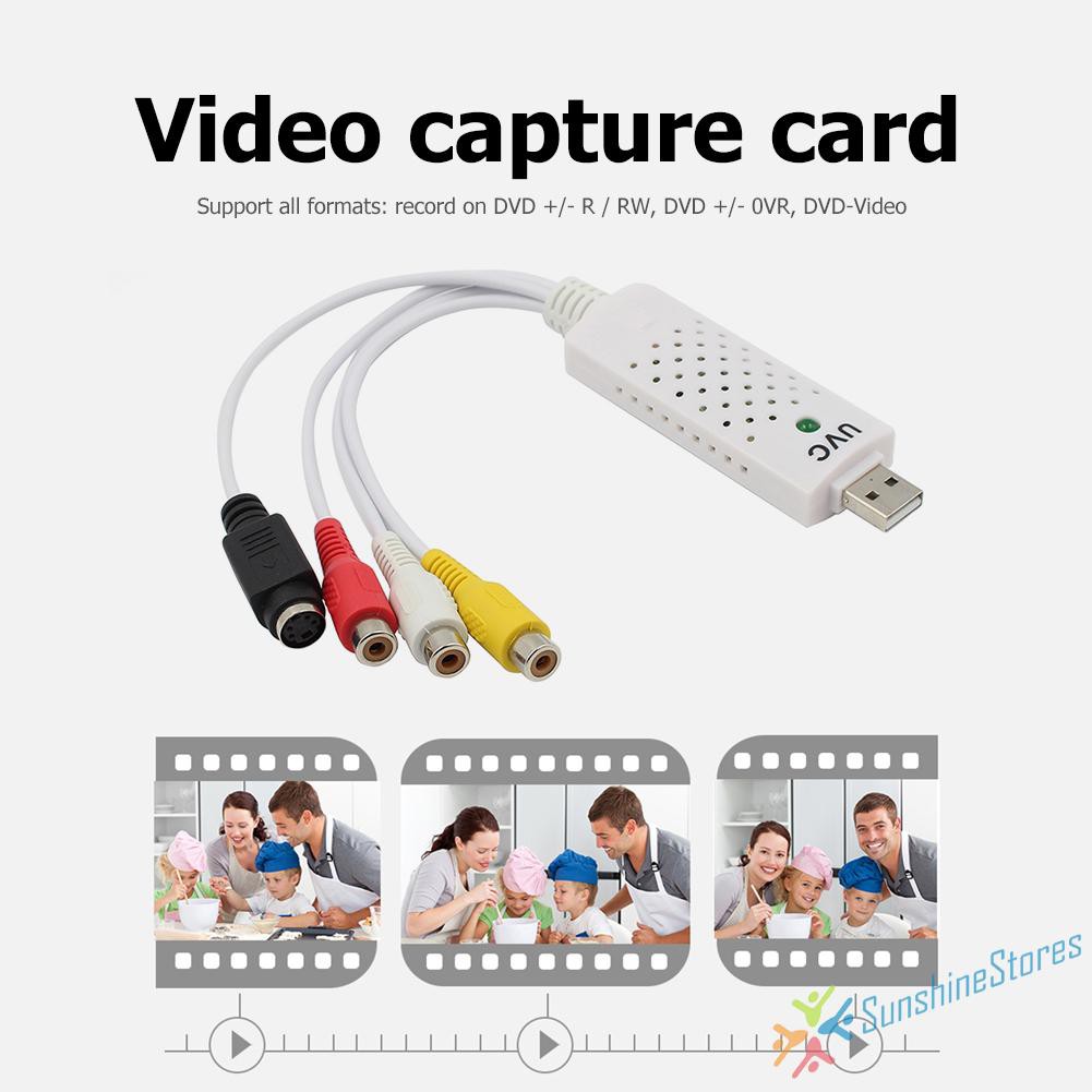 Bộ Chuyển Đổi Âm Thanh Hình Ảnh Usb 2.0 Vhs Sang Dvd Cho Win 10 8 7 Xp Linux Macos