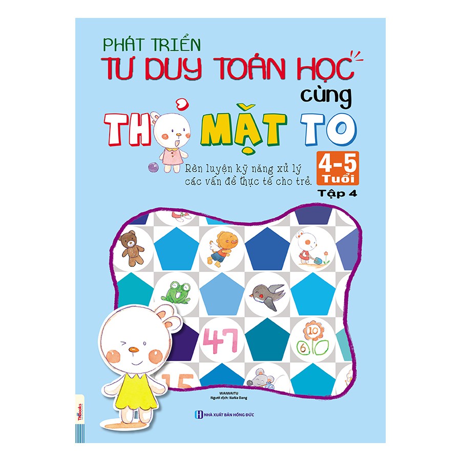 Sách - Combo Phát Triển Tư Duy Toán Học Cùng Thỏ Mặt To 4 Đến 5 Tuổi (Trọn Bộ 5 Cuốn)