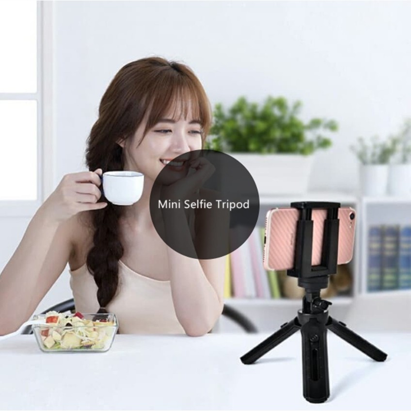 Mini Tripods - Chân Máy Ảnh Điện Thoại Mini - Gắn Điện Thoại - Máy Ảnh - Đèn Livestream - Đèn Flash - Tặng Kèm Remote