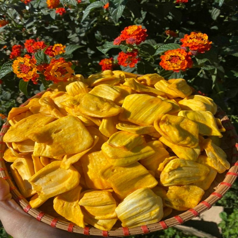 Mít sấy giòn Đà Lạt nguyên cánh 500g- Loại 1 Hàng Xuất Khẩu Đặc sản Đà Lạt