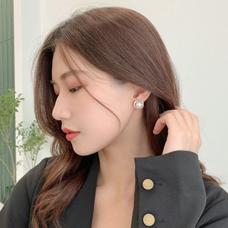 Bông Tai Mạ Bạc 925 Đính Ngọc Trai Giả Xinh Xắn Dành Cho Nữ C507