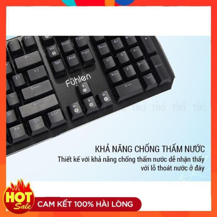 [Chính Hãng] Bàn phím cơ có dây Fuhlen Destroyer có kê tay mới full box chính hãng- Bảo hành 24 tháng