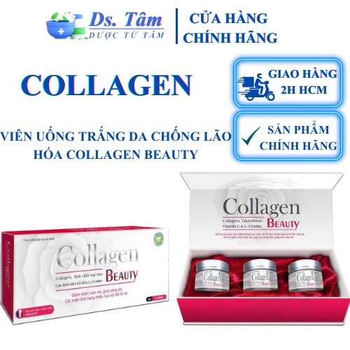 Collagen Beauty Nguyên liệu nhập khẩu từ đức-hộp 45 viên.