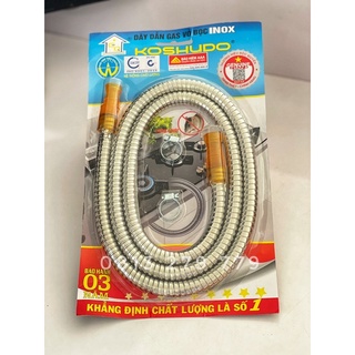 DÂY DẪN GAS BỌC INOX CHỐNG CHUỘT KOSHUDO (CHÍNH HÃNG)