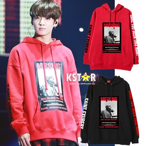 Áo Hoodie Jungkook BTS Mặc Trong Fan Meeting Màu Đỏ