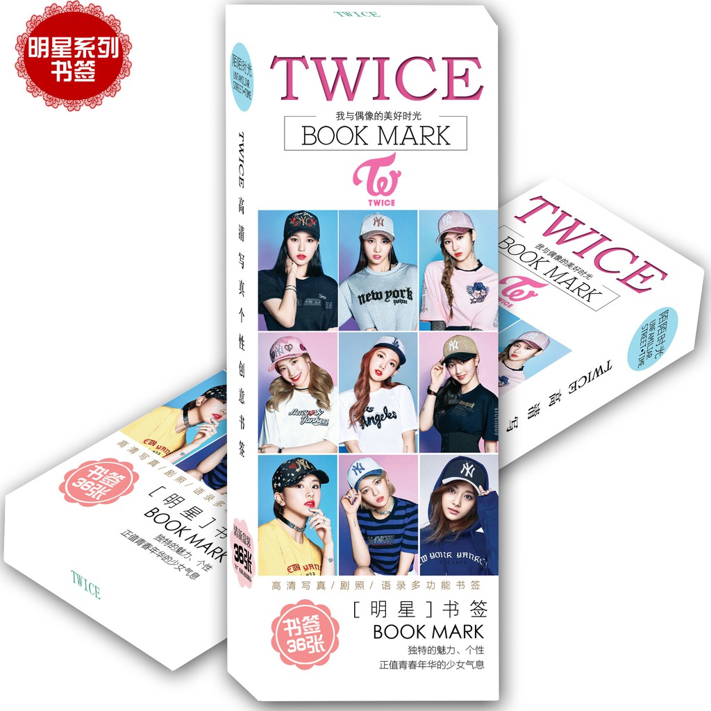 Bookmark bts wanna one blackpink Twice exo dương dương TFboys hộp ảnh tập ảnh đánh dấu sách 36 tấm idol Hàn Quốc