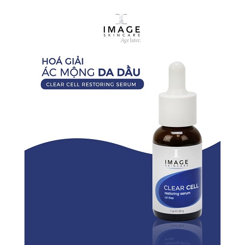 Serum làm dịu da kiểm soát bã nhờn Image Skincare Clear Cell Restoring Serum Oil Free - 28g