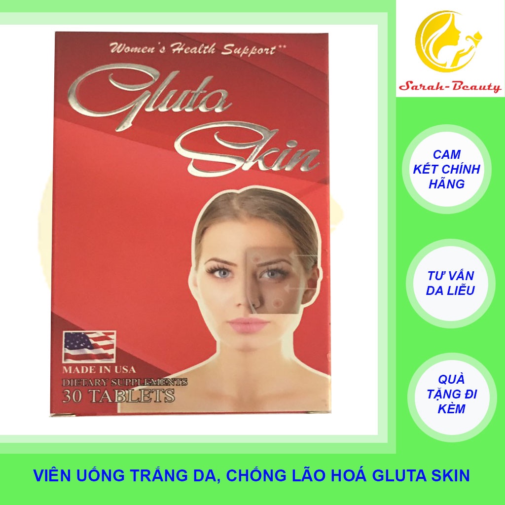 [CHÍNH HÃNG DATE T12/2023] VIÊN TRẮNG DA GLUTA SKIN