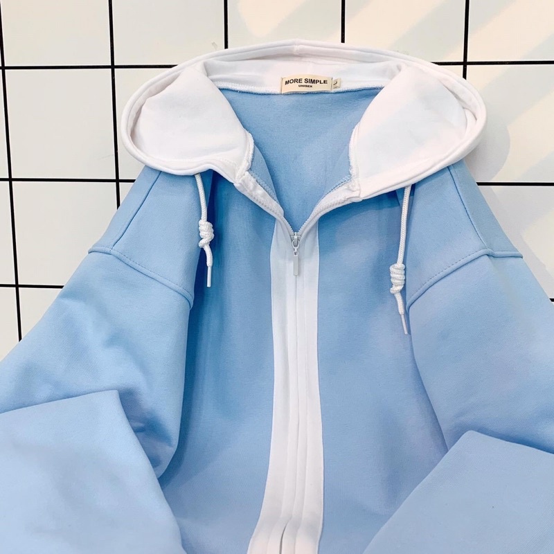 Áo Khoác Hoodie Zip ZET Form Rộng Unisex Oversize Vải Nỉ Bông Dày - Yowol SG