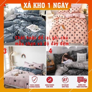 Chăn ga gối cotton poly nhập khẩu bộ 4 món Chăn, ga , 2 vỏ gối