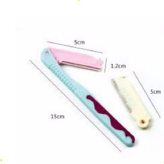 dao cạo lông mày Ailin kèm lưỡi thay thế, dao cạo lông nách, chân, mặt, tay HT
