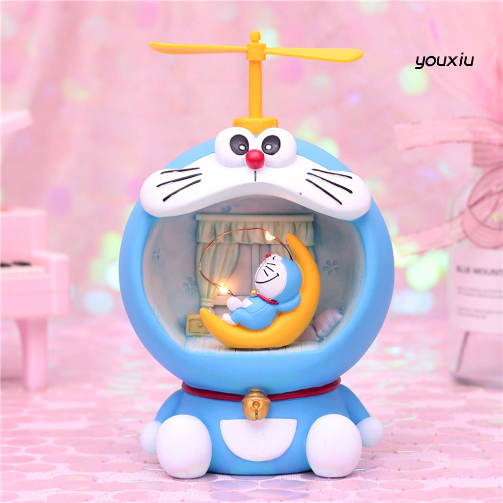 Ống Heo Tiết Kiệm Hình Doraemon Có Đèn Đáng Yêu