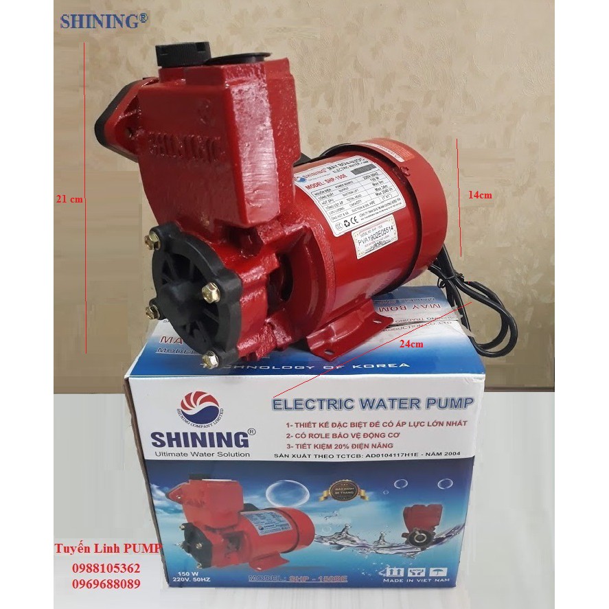Máy bơm chân không đẩy cao 150w CHÍNH HÃNG SHINING SHP-150BE